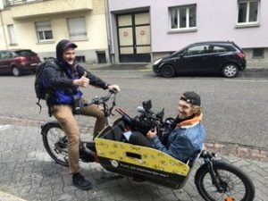ambassadeur mobilité vélo cargo tournage strasbourg mobilite douce
